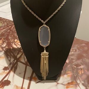 Kendra Scott Gold and light purple Pendant Necklace